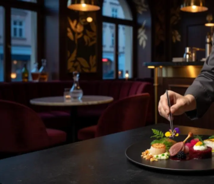 Degustační menu šéfkuchaře LocalFocus24 servírované v intimním salonku